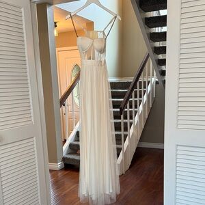 The Vintage Shop Cream Maxi Dress